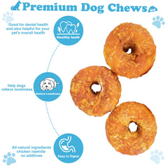 Pawant donas masticables para perros grandes con proteína natural.