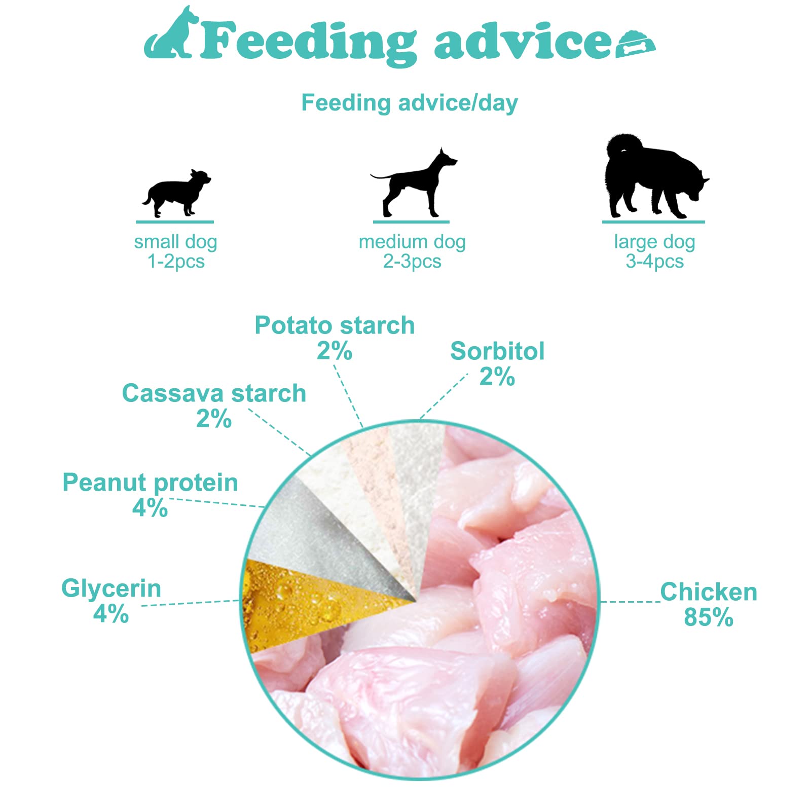 Pawant tiras deshidratadas de pollo hecho a mano, calidad artesanal.