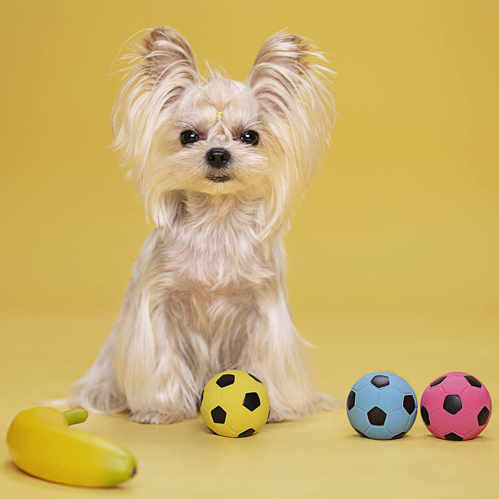 Pawdoer bola multicolor, alta visibilidad para juego seguro.