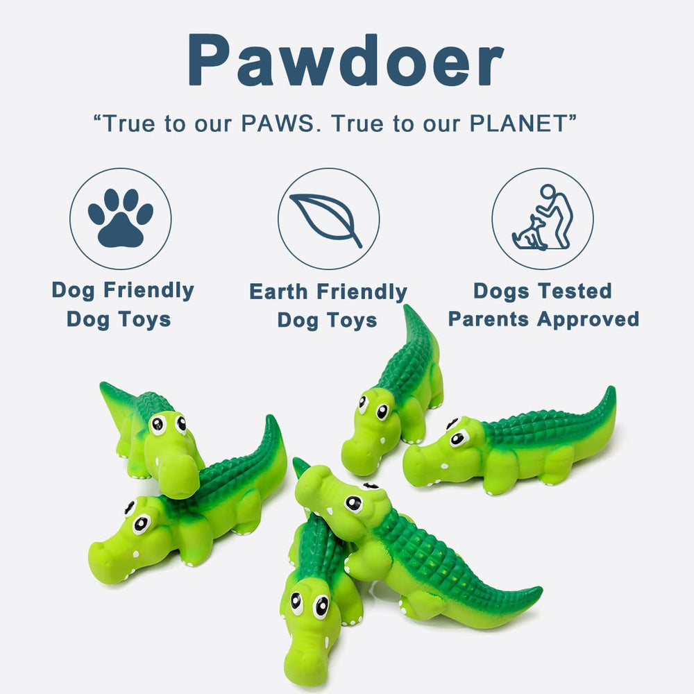 Pawdoer bola chirriante de latex suave para morder.