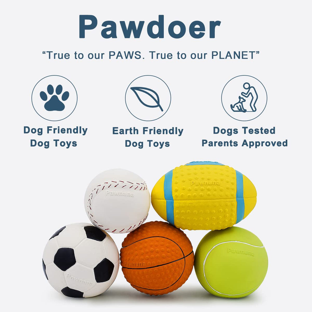 Pawdoer Pelota de béisbol en latex suave, para mordidas ligeras y juego seguro.