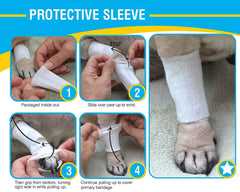 Grip anti-deslizante de PawFlex mantiene la manga en su sitio