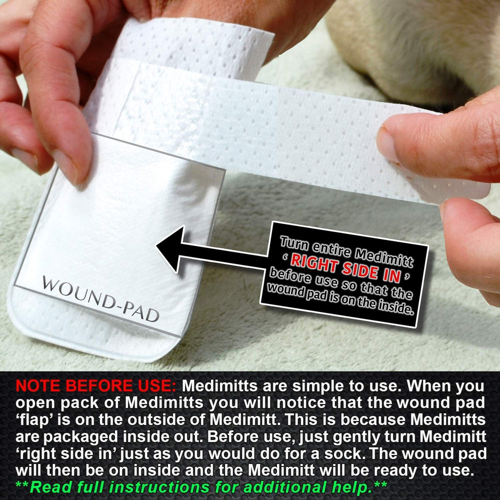 PawFlex Medimitt sin adhesivos ni tirones de pelo para uso cómodo.