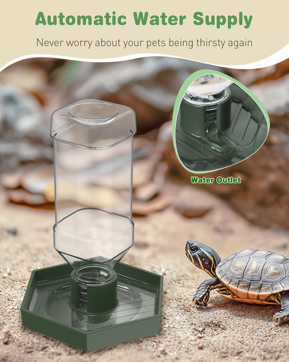 Pawfly bebeder automatico lagarto: diseño duradero y seguro.