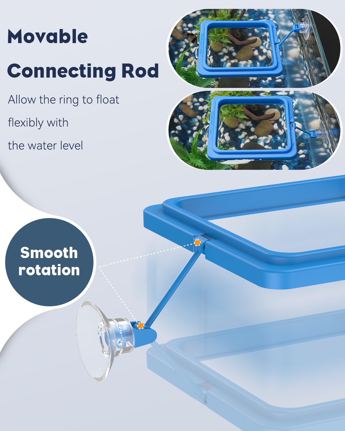 Pawfly diseño flotante para alimento betta y peces dorados