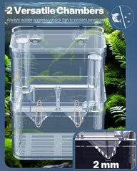 Diseño flotante Pawfly mantiene estable la incubadora en el acuario.