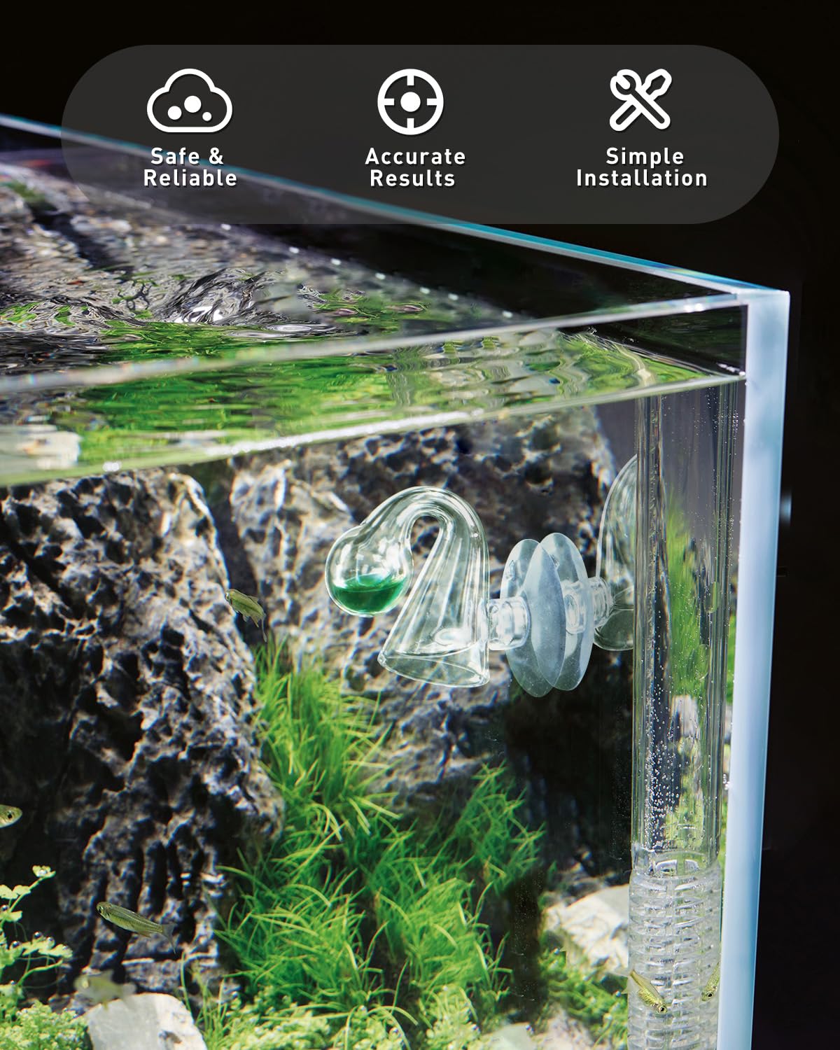 Pawfly lectura de color revela exceso de CO2 para evitar desequilibrios