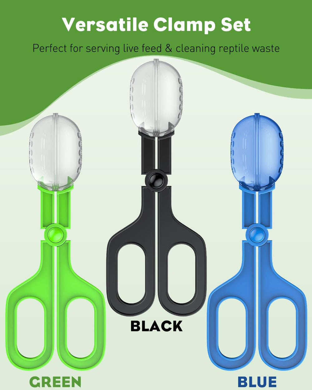 Pawfly mango flexible estilo tijera para agarre cómodo y control preciso.