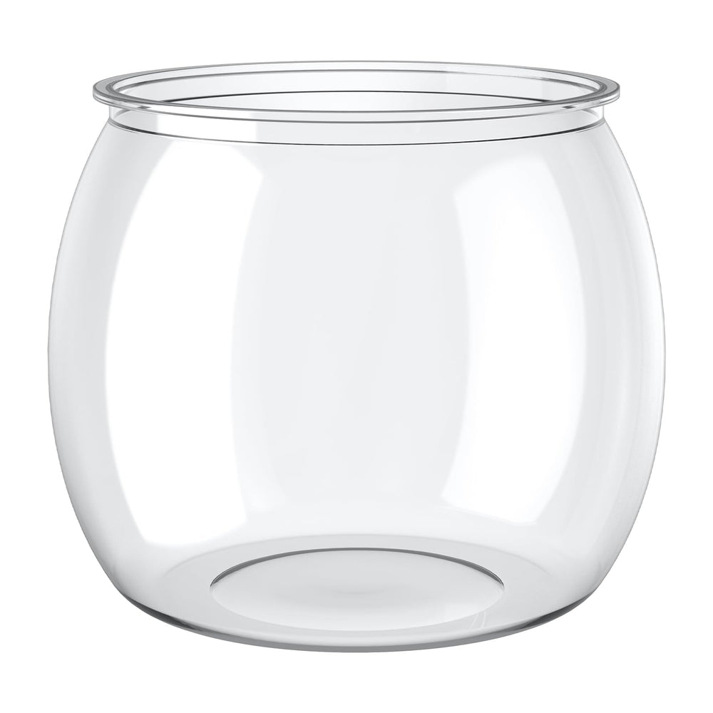 Pawfly mini acuario plástico 0,5 galones con transparencia cristalina para observar peces.
