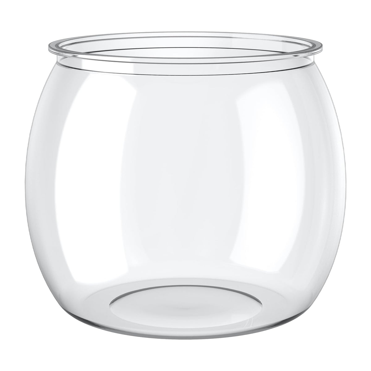 Pawfly mini acuario plástico 0,5 galones con transparencia cristalina para observar peces.