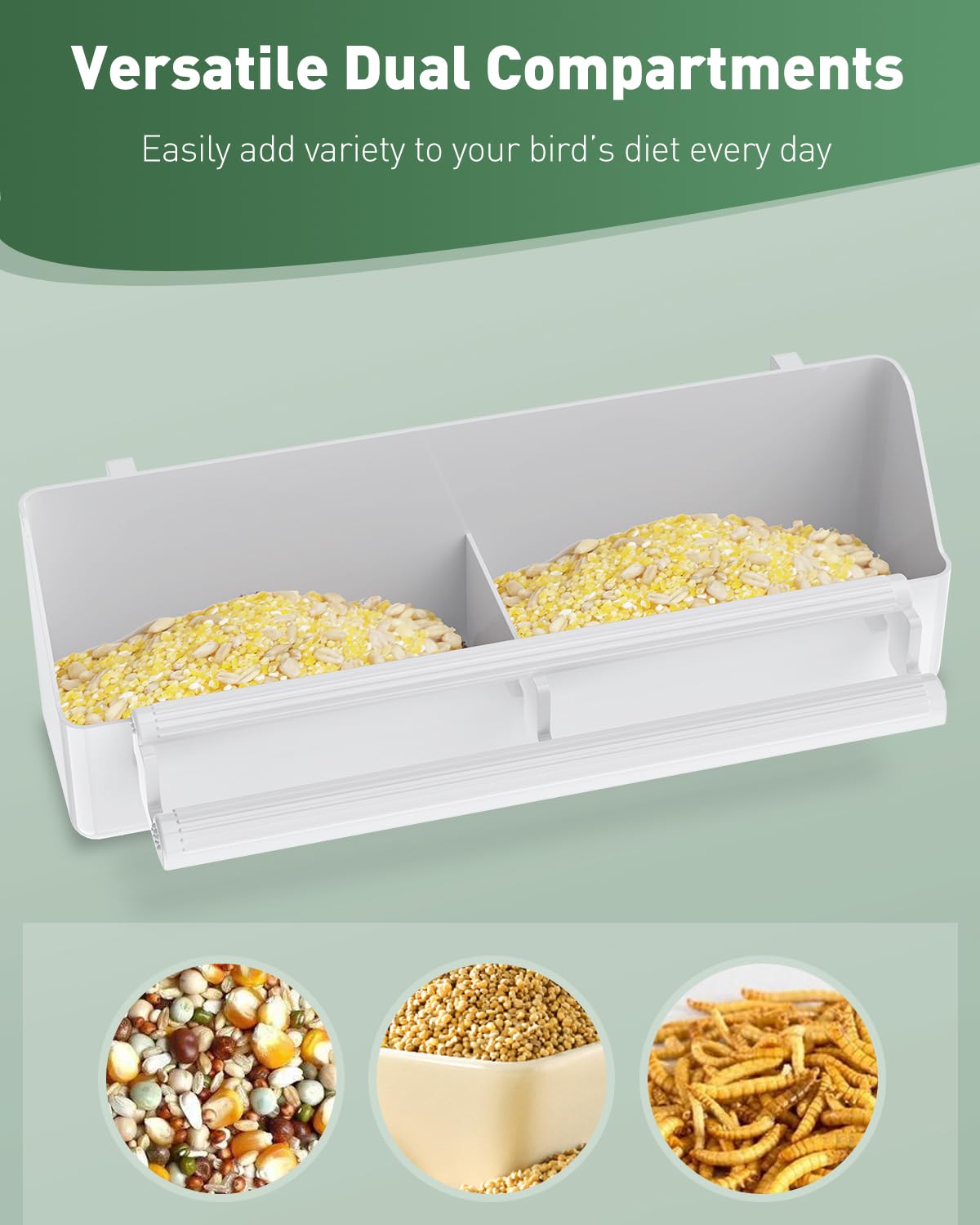 Pawfly perchas antideslizantes: pisada estable durante la comida.