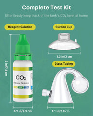 Pawfly tubo de vidrio claro facilita lectura precisa del CO2