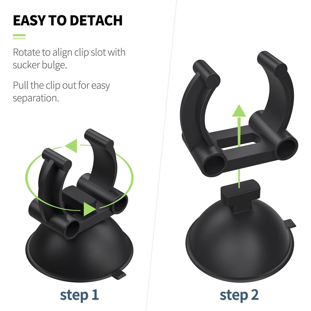 Pawfly ventosas flexibles para superficies de vidrio, adherencia confiable.