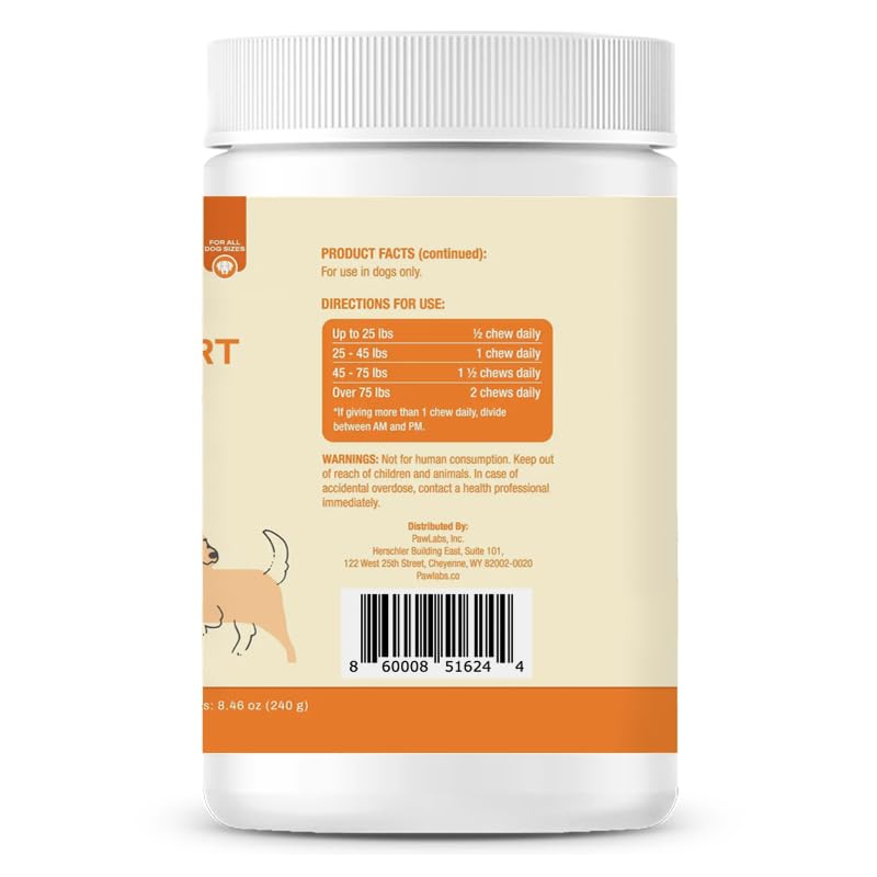 Uso diario de Pawlabs G-Max para mantener movilidad en perros activos.