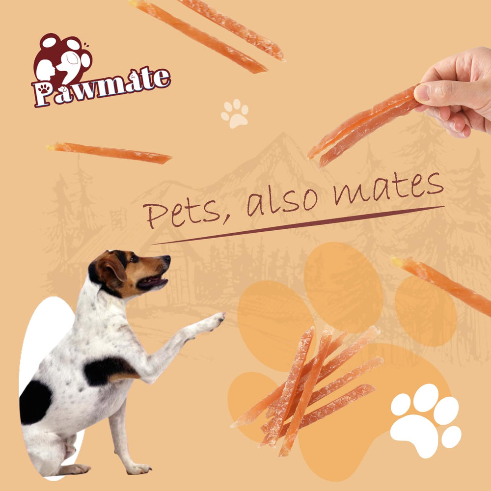 Pawmate jerky de pollo para perros grandes, recompensa diaria.