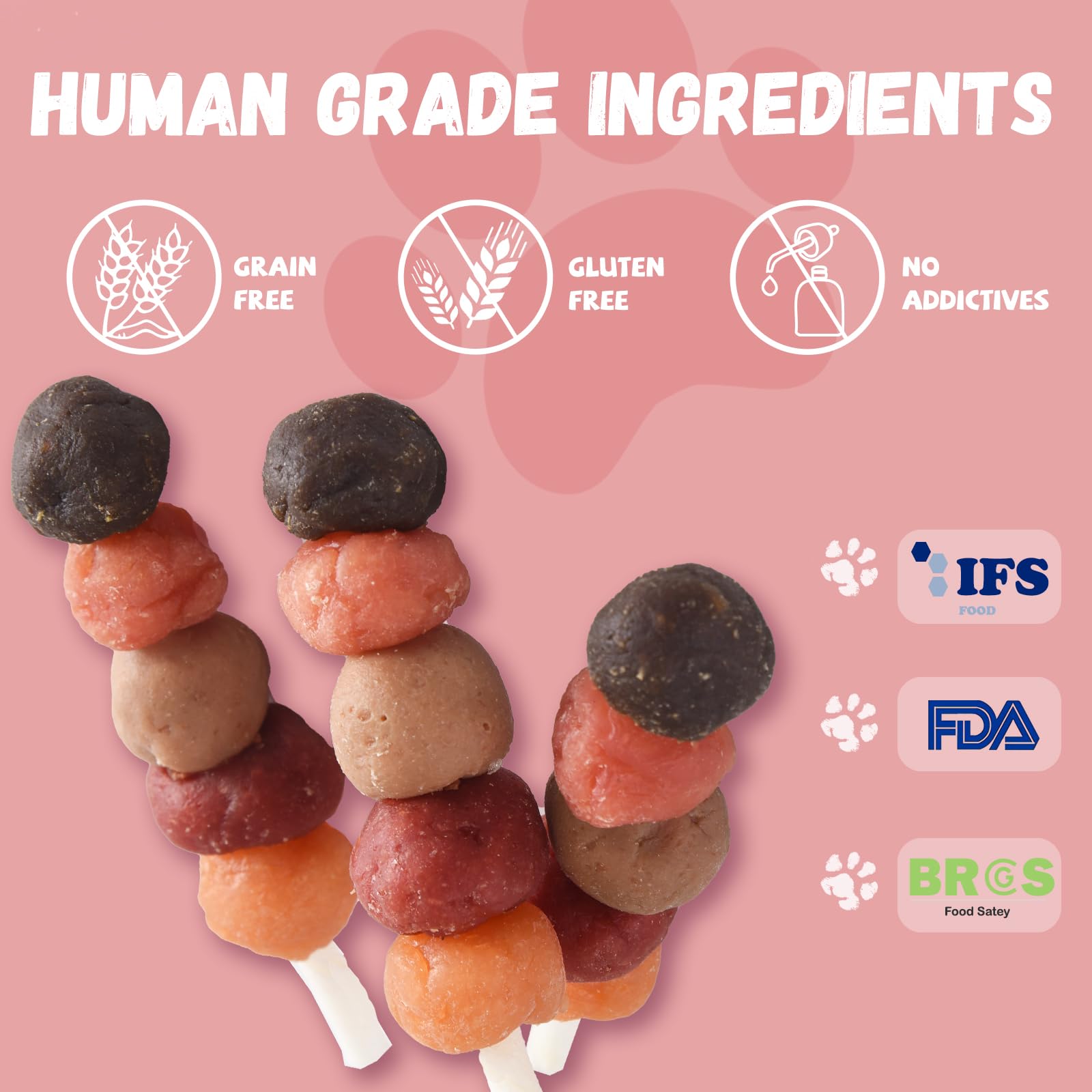 Pawmate brochetas conejo: alternativa suave para perros sensibles.