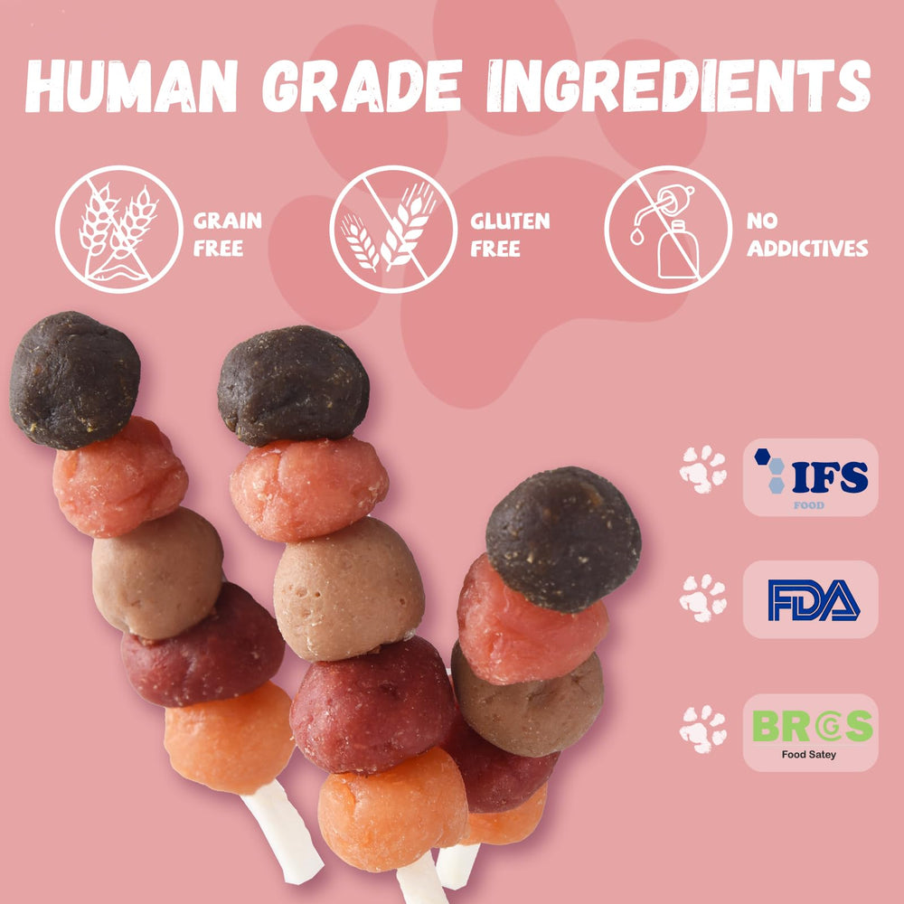Pawmate brochetas conejo: alternativa suave para perros sensibles.