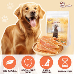 Pawmate chien heureux jerky, plaisir à chaque récompense.