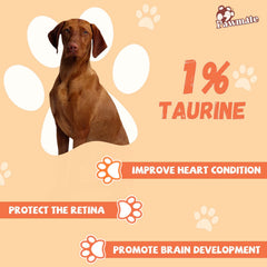 Pawmate textura masticable calabaza, snack suave para palatabilidad y digestión.