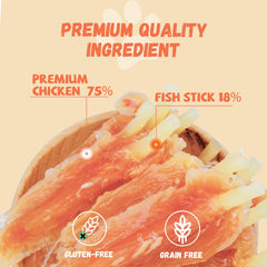 Pawmate tiras deshidratadas de pollo y bacalao: sabor delicioso