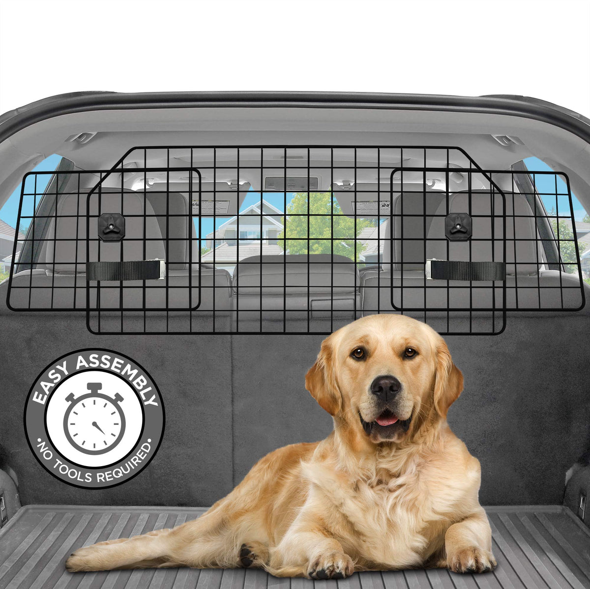 Pawple barrera para perros en SUV con ajuste seguro para viajar.
