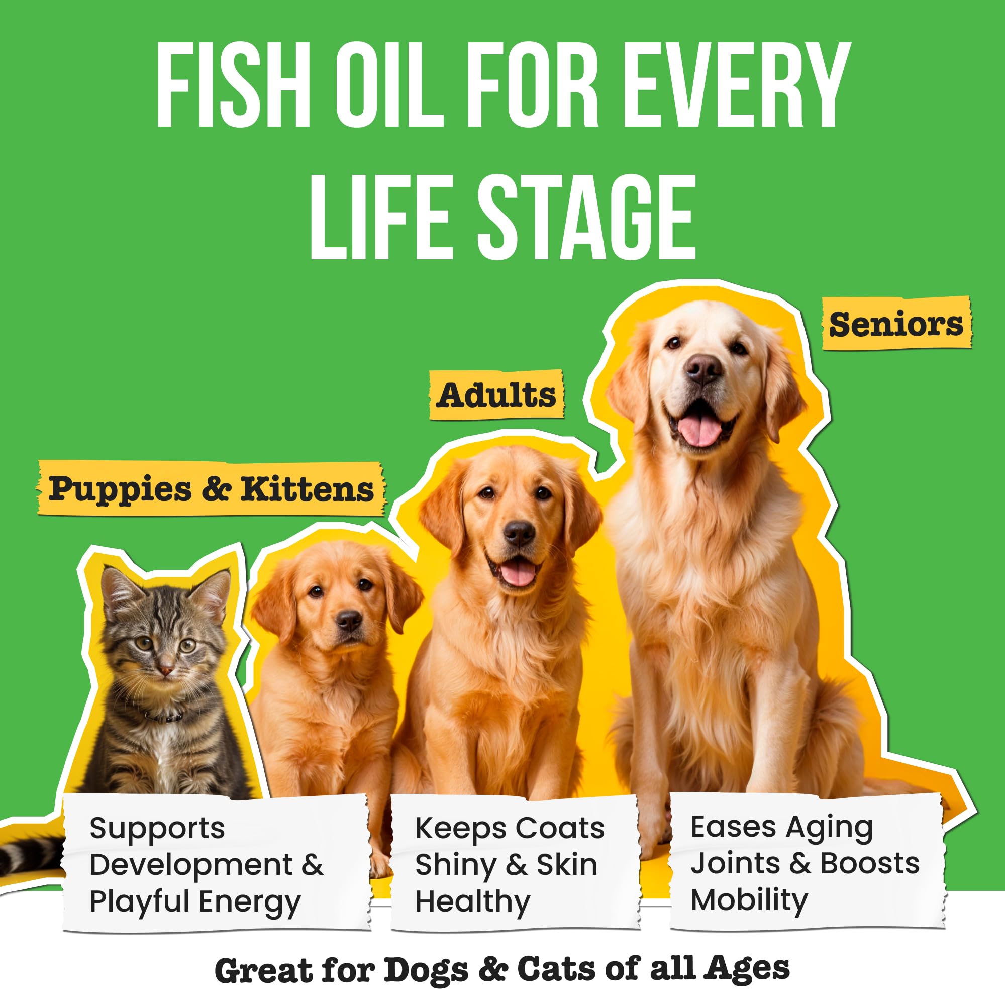 Pawsential omega-3 como fuente principal para perros.