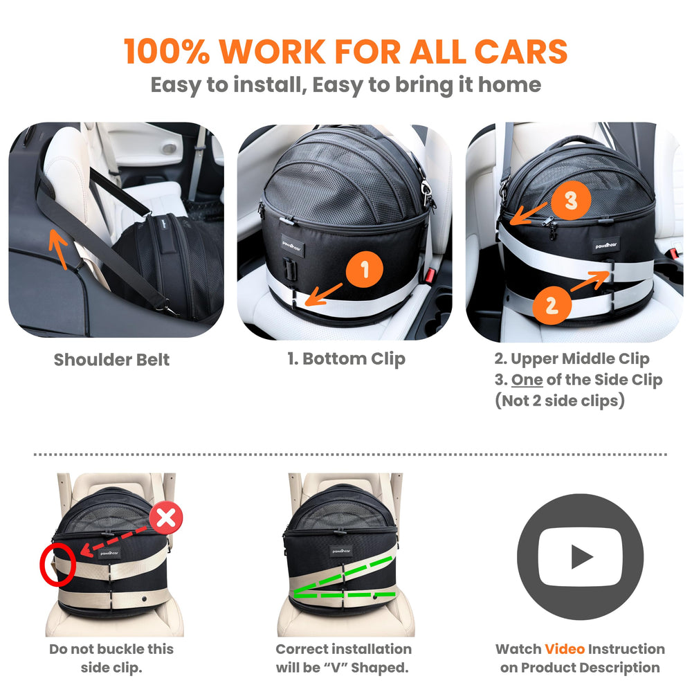 PawsInCar: cubierta de malla para ventilación y tranquilidad en el viaje