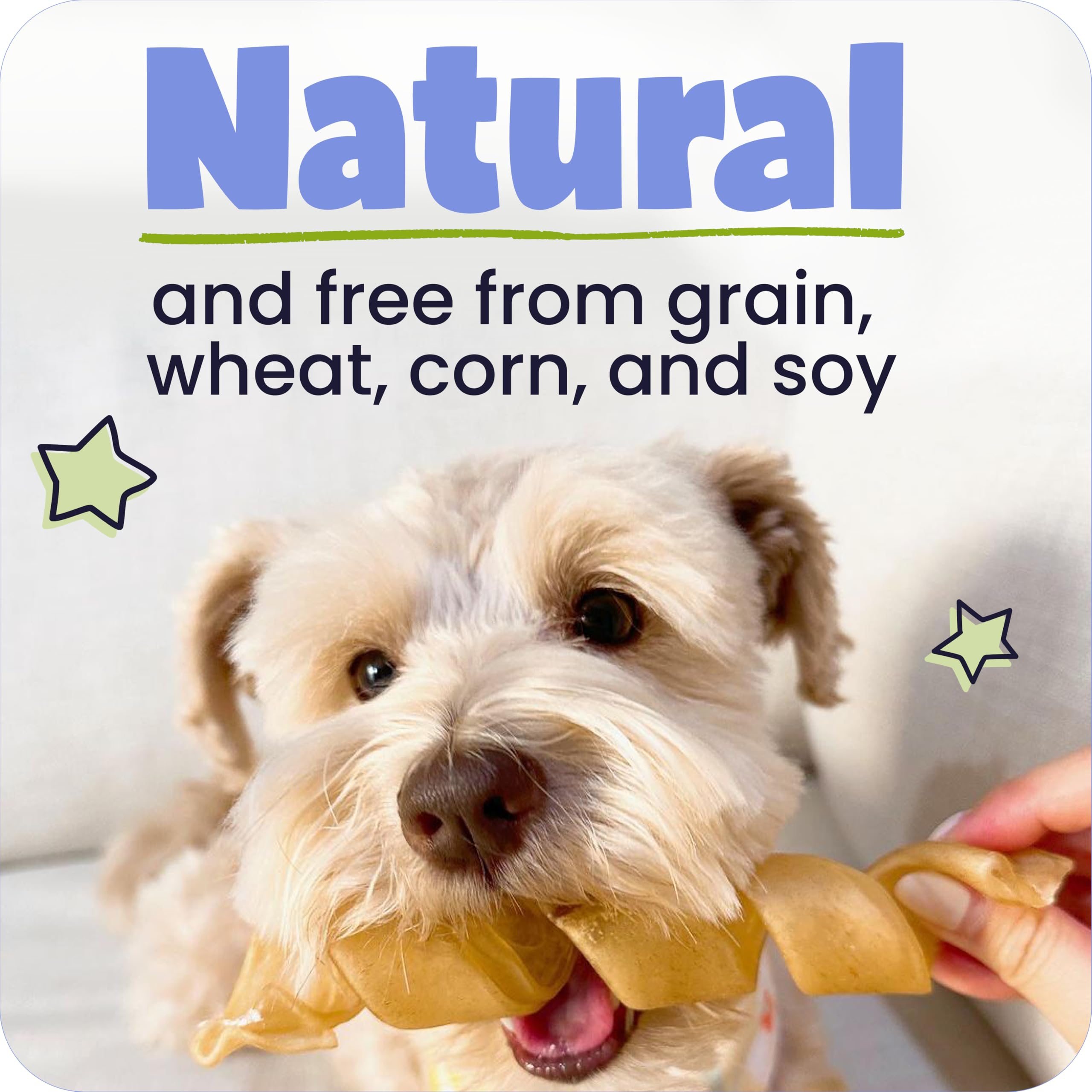 Gros plan sur texture interne des bâtons Pawstruck pour chiens.