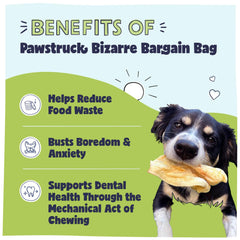 Pawstruck jerky de carne, snack natural para perros activos.