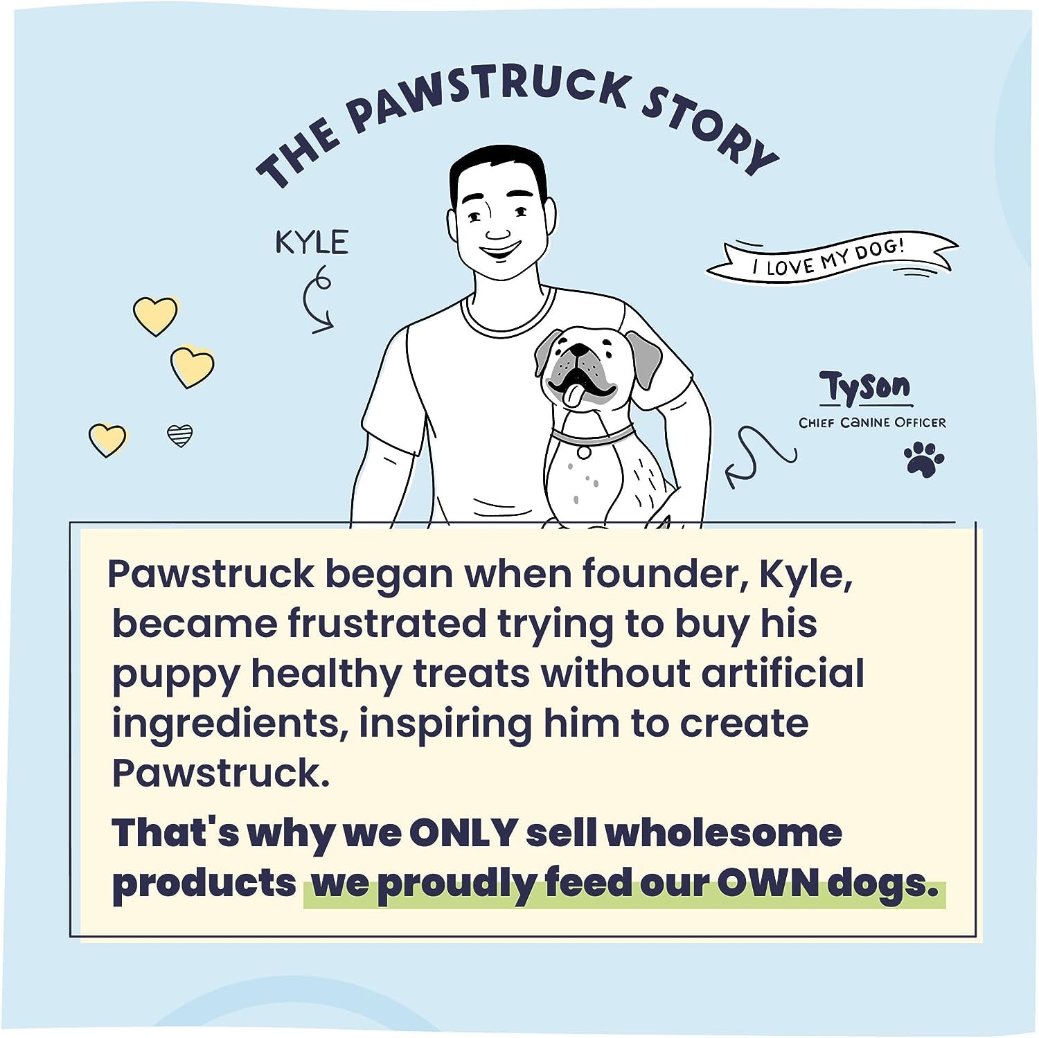 Pawstruck hecho en EE. UU., respaldo de pequeña empresa.