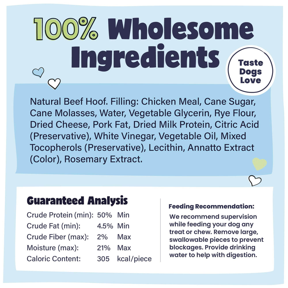 Pawstruck ingredientes de vaca de origen natural