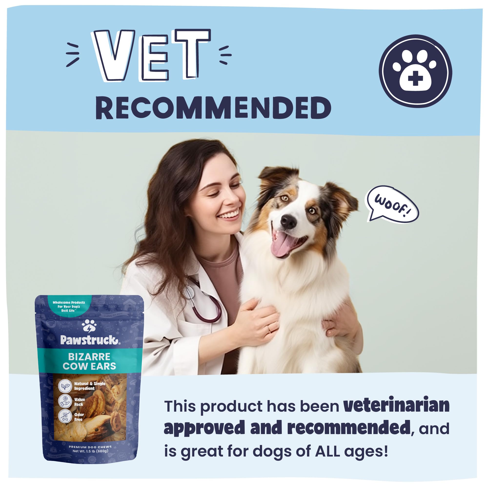 Pawstruck masticables densos: apoyo dental natural.