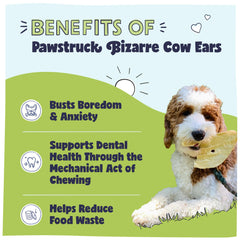 Pawstruck orejas de vaca irregulares: masticación divertida y digestible.