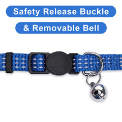 Pawtitas collar para gato ajustable 8-12 pulgadas, ajuste cómodo.