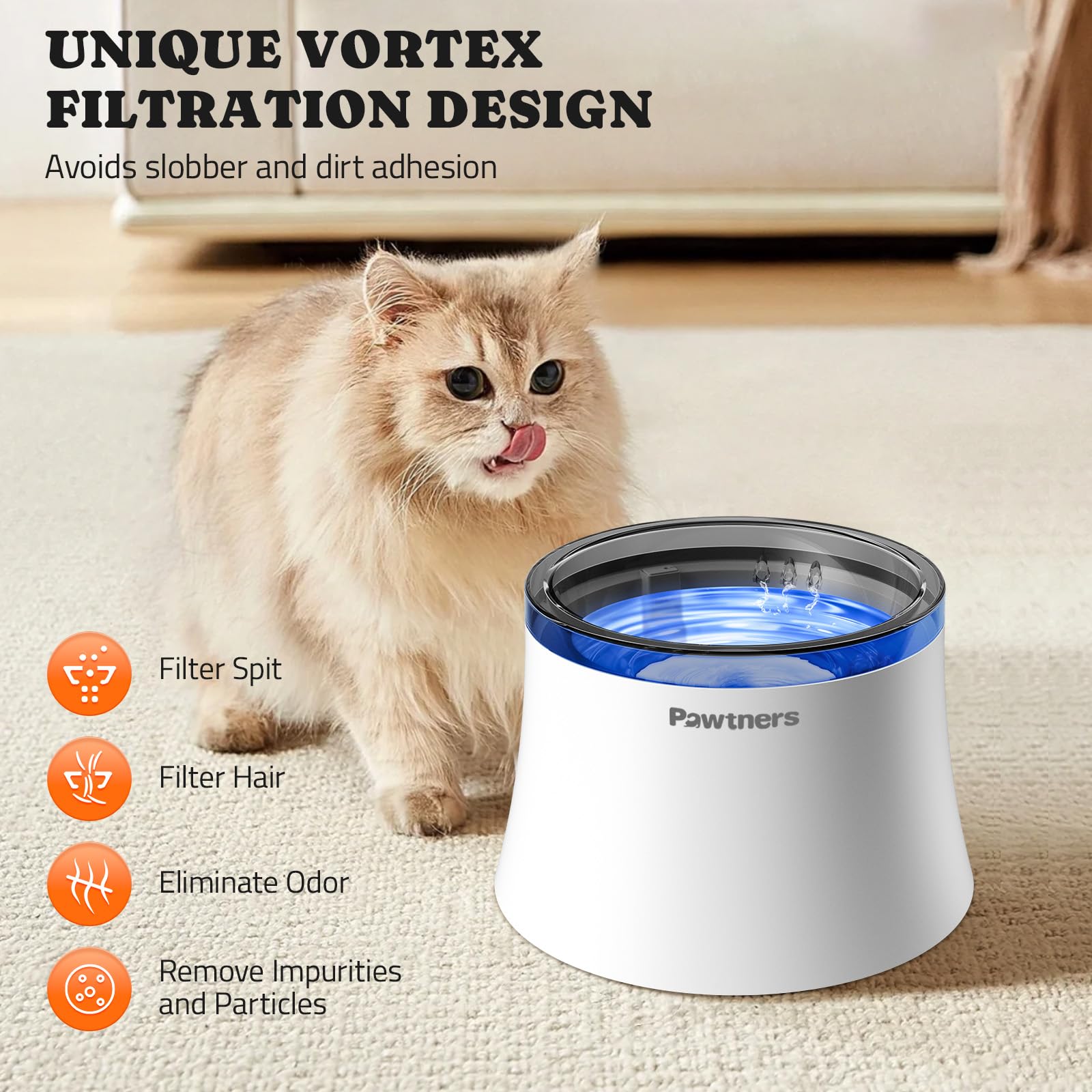 Pawtners circulación 24x7, agua siempre en movimiento.