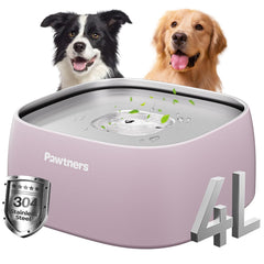 Pawtners Upgrade No Spill Bowl vista general, capacidad para varios perros, sin derrames.