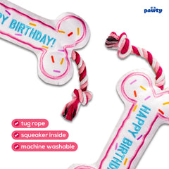 Pawty juguete de cuerda interactivo para tirar, ideal para actividad física