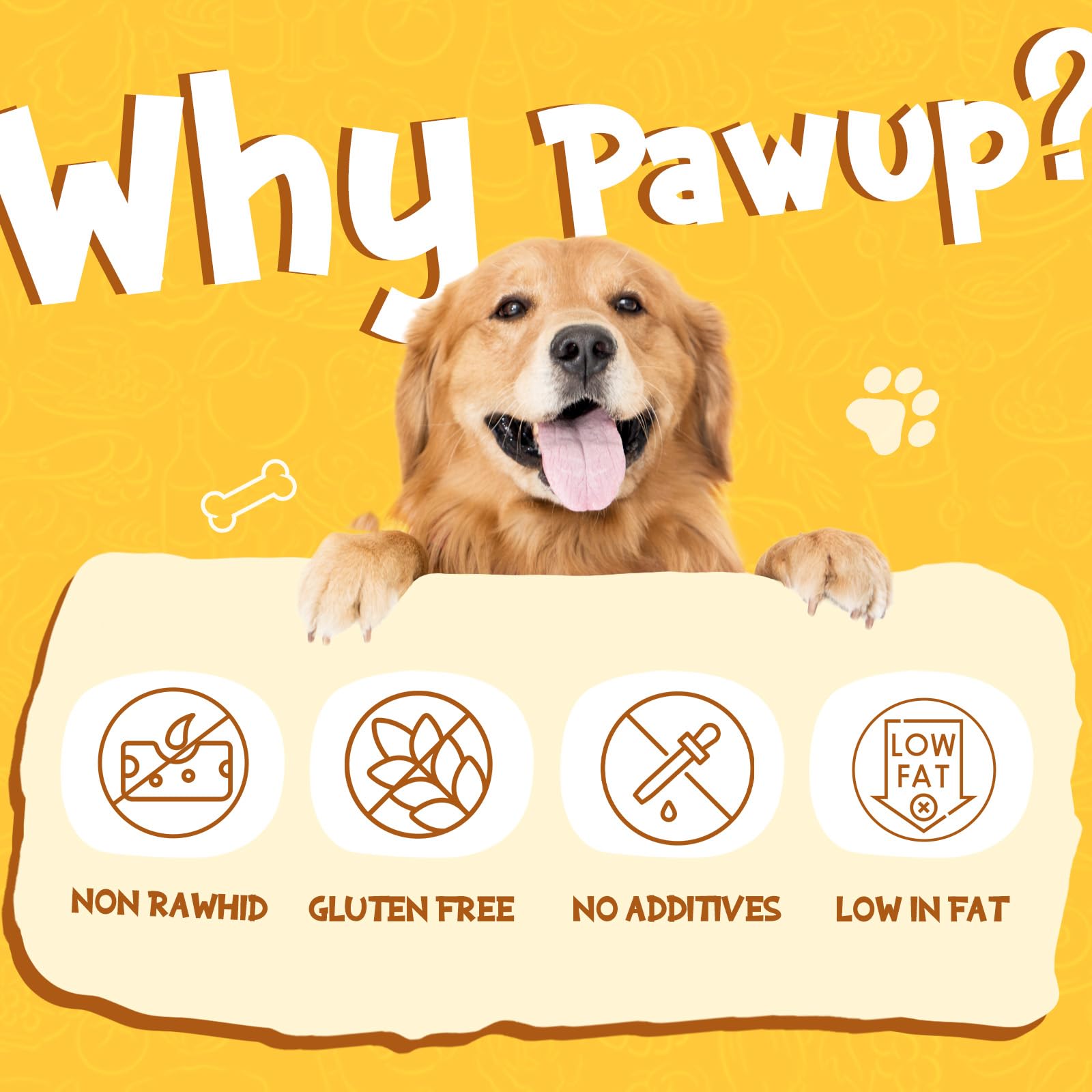 PAWUP jerky de pollo 24 onzas, snack energético para perros activos.