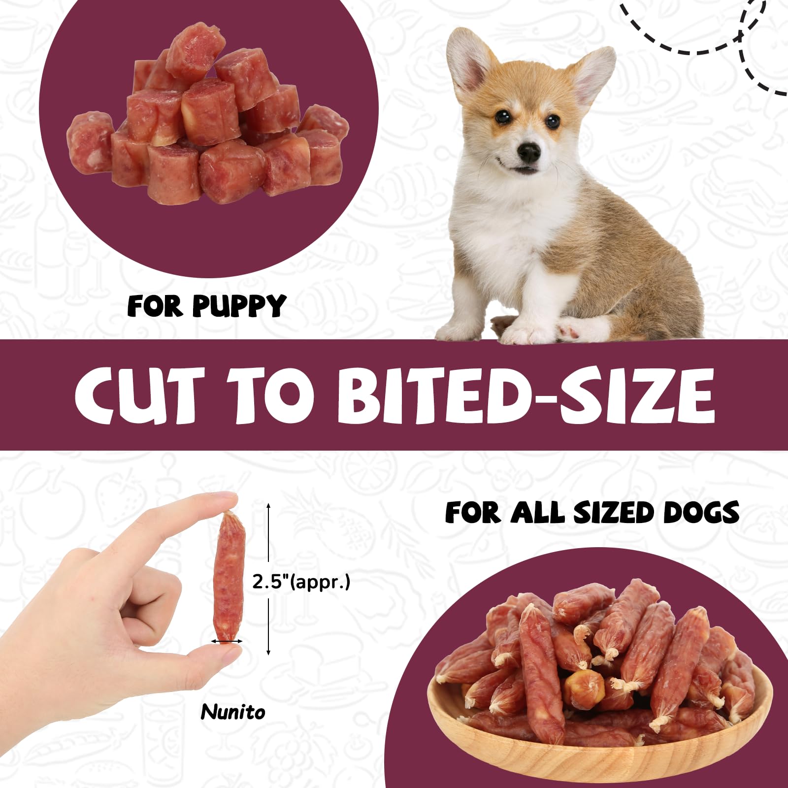 PAWUP textura blanda de pato y queso, ideal para perros sensibles.