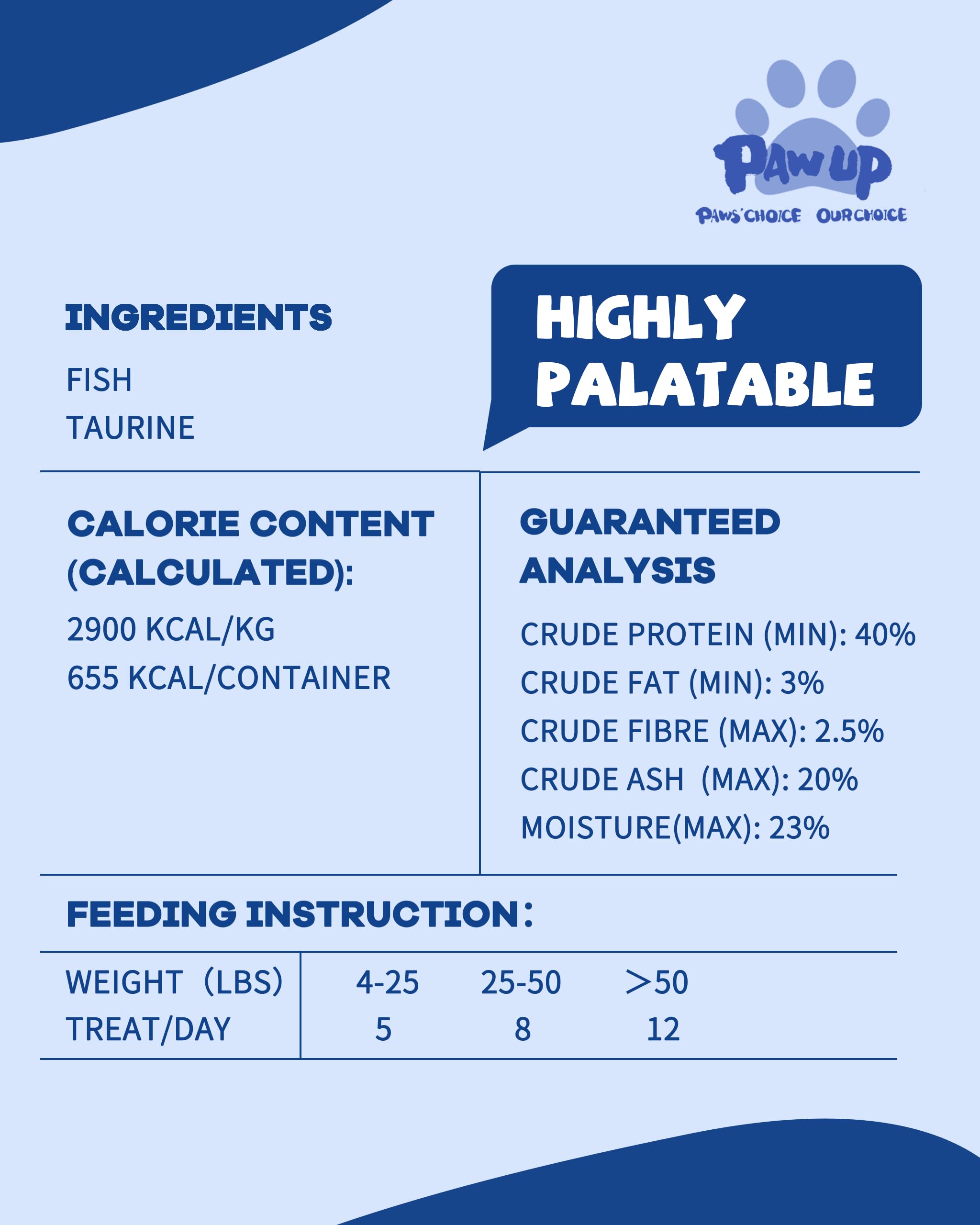 PAWUP envase de 8 oz, práctico para entrenamiento y paseos diarios.