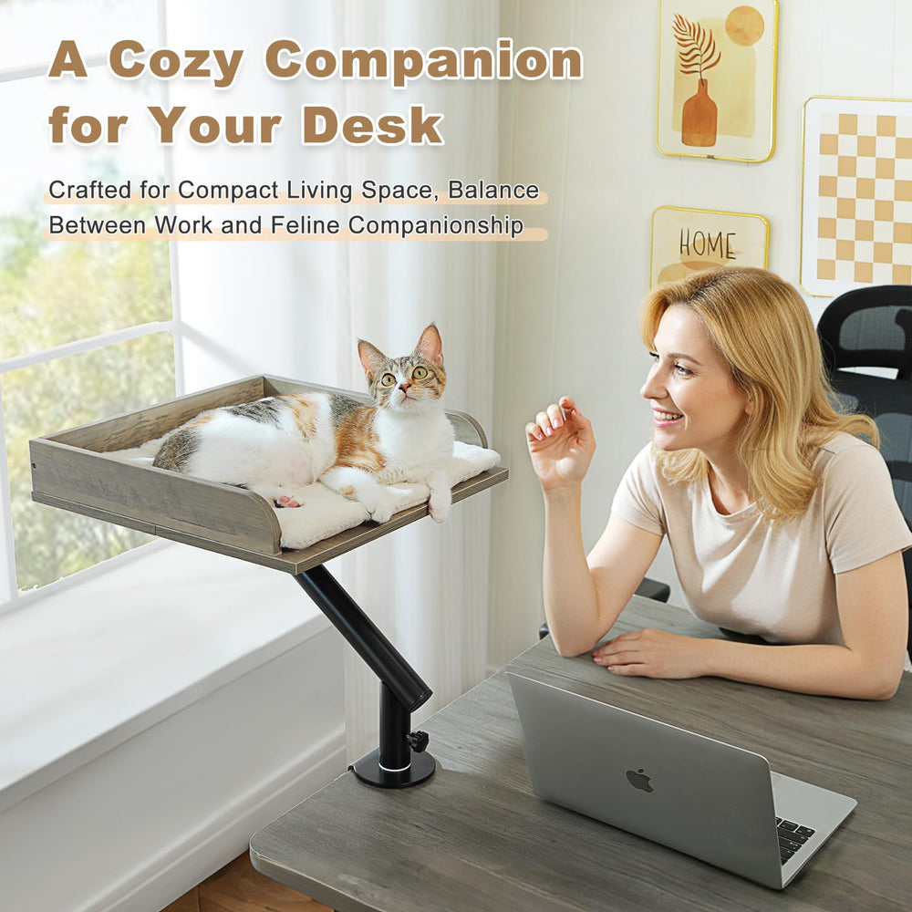 PAWZ Road Cat Desk Bed: cojín lavable para mantenimiento rápido y cómodo.