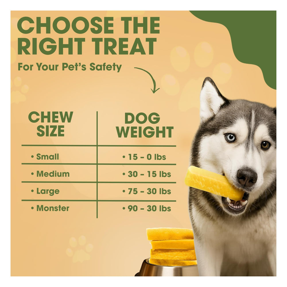 peaksnpaws queso yak del Himalaya, olor neutro para snack limpio.