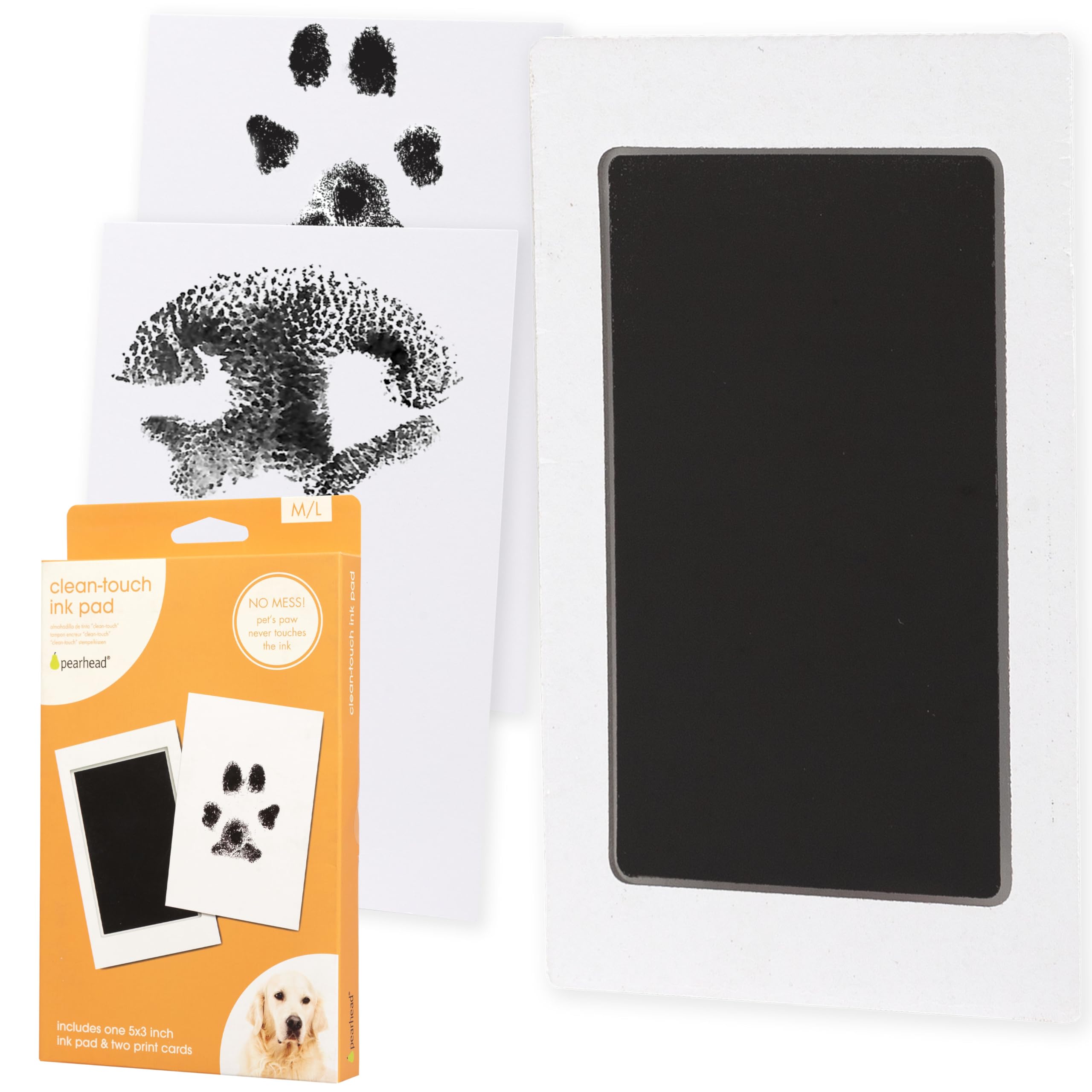 Pearhead Clean-Touch patita en tarjeta de impresión para recuerdo duradero.