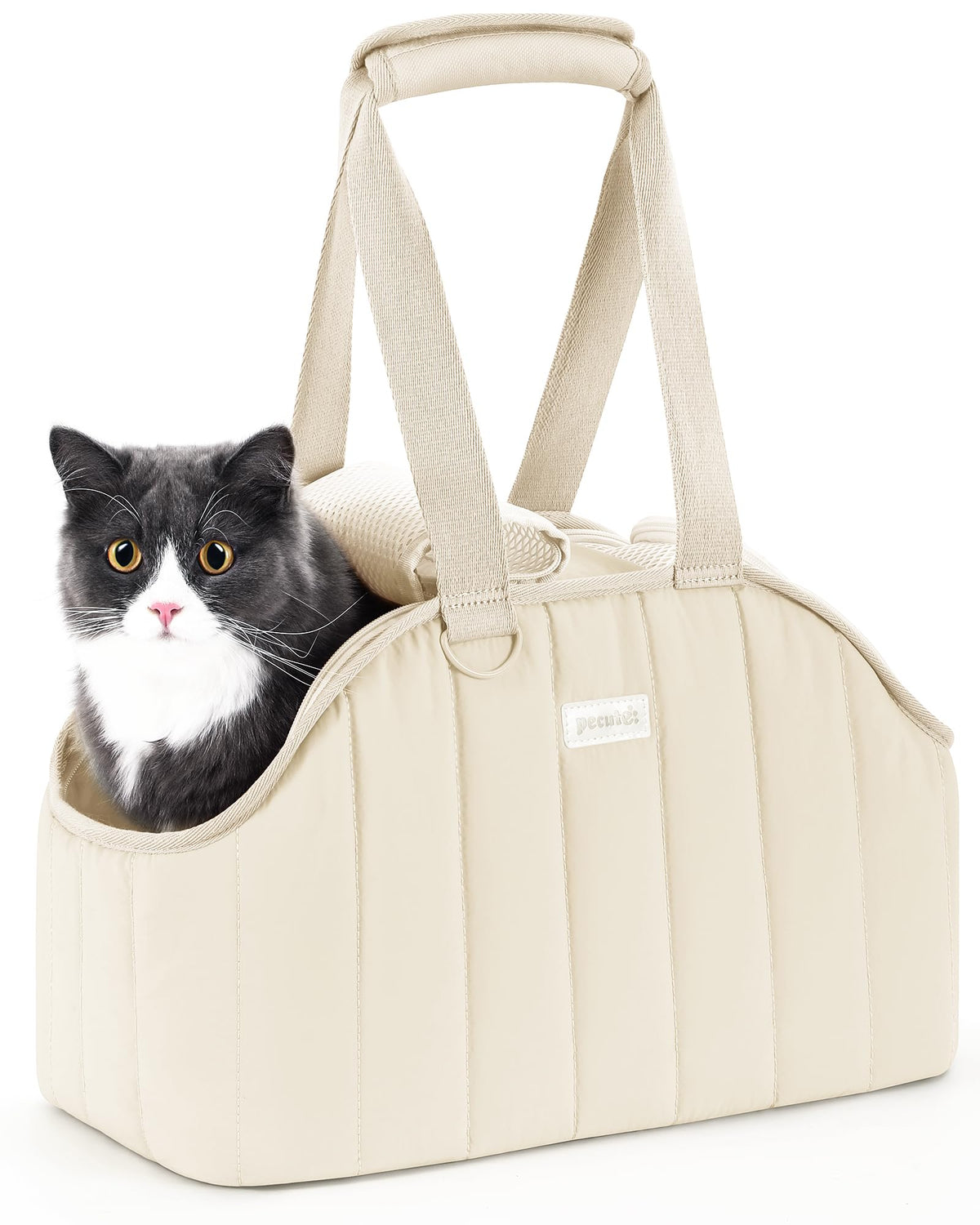 Pecute Cartera-gato-ligera-compacta ideal para paseos cortos y transporte diario.