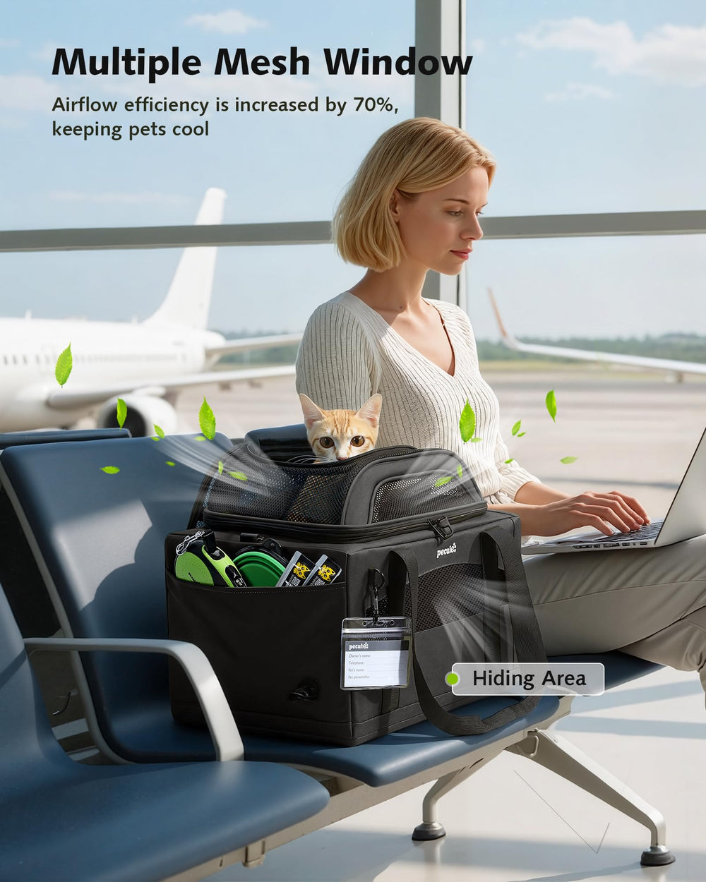 Pecute Expandable Carrier: almohadilla reutilizable integrada a prueba de fugas