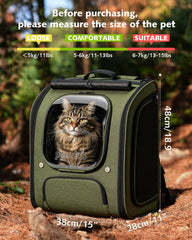 Pecute Mochila gato con malla lateral ventilada