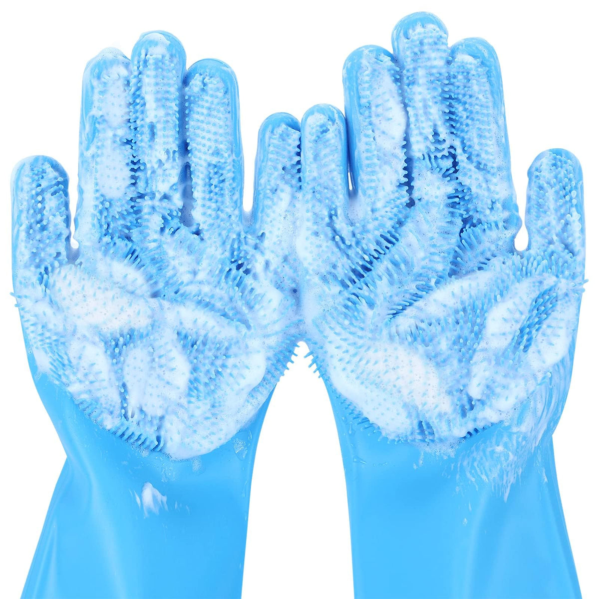 Guantes Pecute para lavado de mascotas con dientes de alta densidad para una limpieza suave