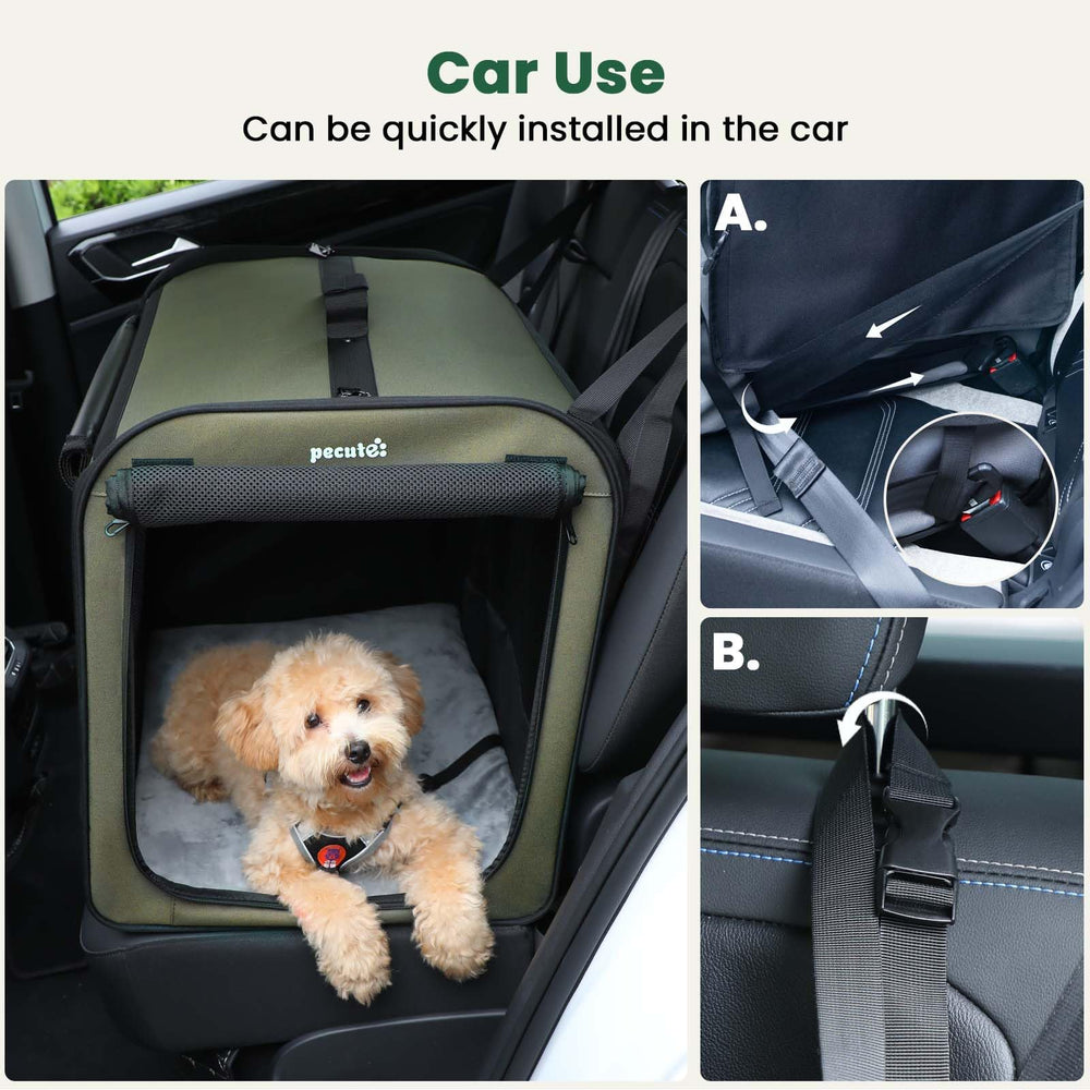 Pecute jaula plegable para coche y exterior, fácil almacenamiento