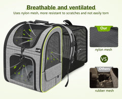 Pecute Correas ergonómicas acolchadas para comodidad durante caminatas.