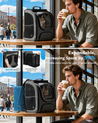 Pecute Mochila Gato Protección UV: sombra y protección solar para salidas diurnas.